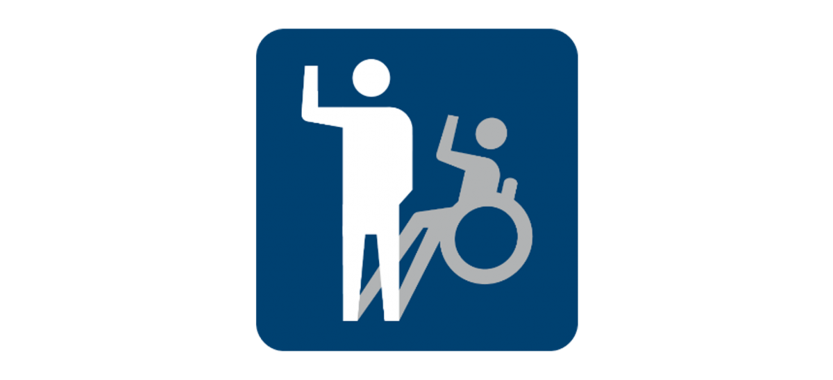 Le symbole international du handicap ne représentant que les situations de handicap physique voire même simplement les personnes en fauteuil roulant, la Filière Santé Maladies Rares FAVA-Multi a créé le pictogramme ci-dessus incluant le handicap invisible.