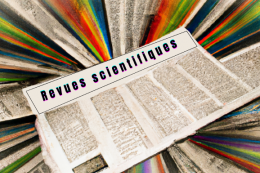 Allégorie des évolutions du système de publication des revues scientifiques avec l’arrivée du mouvement pour la science ouverte. Image créée avec l'aide de DALL-E 2. Allégorie des évolutions du système de publication des revues scientifiques avec l’arrivée du mouvement pour la science ouverte. Image créée avec l'aide de DALL-E 2.